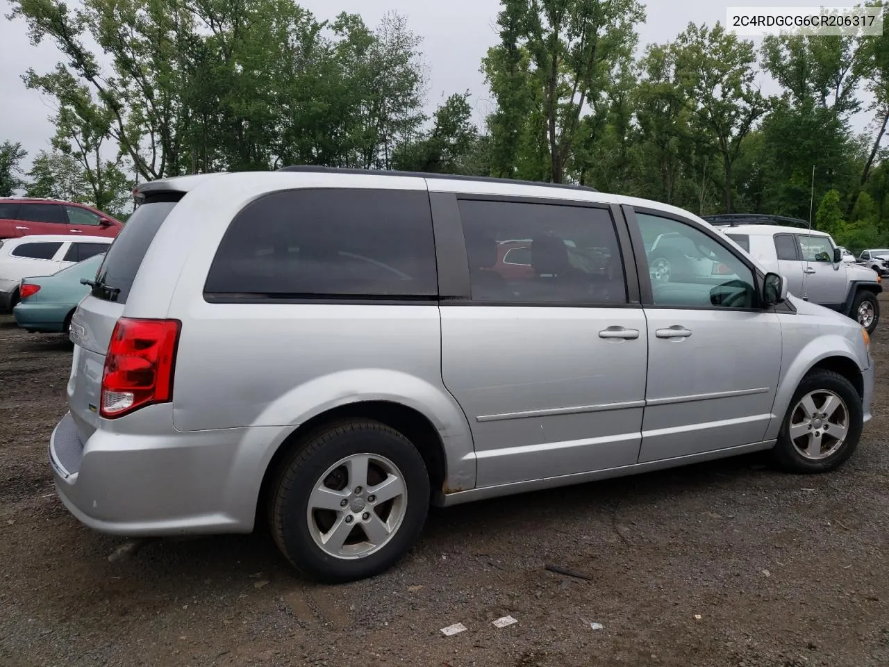 2012 Dodge Grand Caravan Sxt VIN: 2C4RDGCG6CR206317 Lot: 64488504