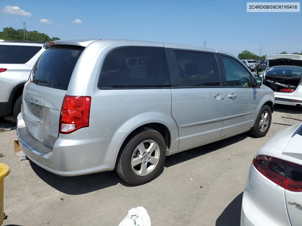 2012 Dodge Grand Caravan Se VIN: 2C4RDGBG8CR195418 Lot: 64880874