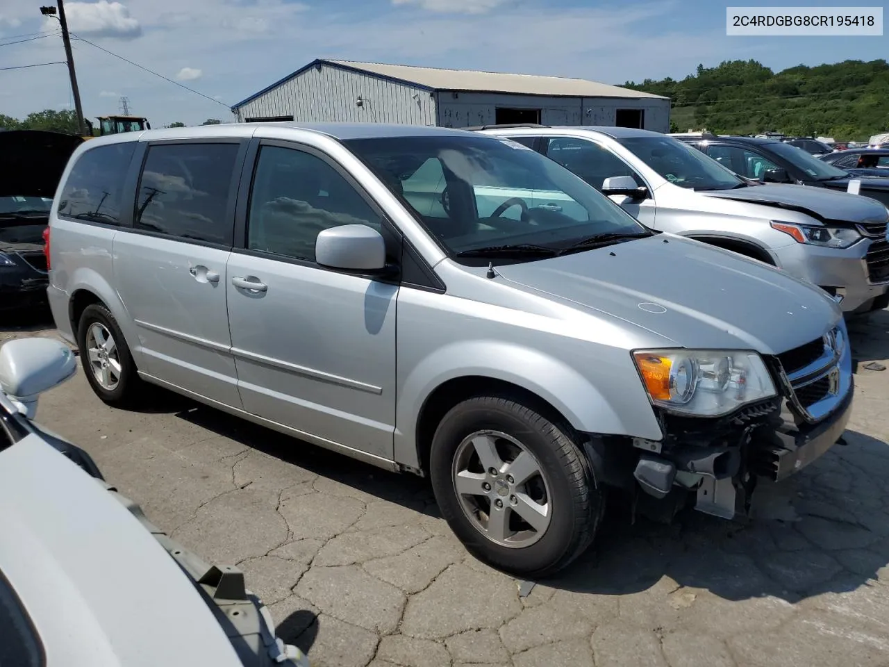 2012 Dodge Grand Caravan Se VIN: 2C4RDGBG8CR195418 Lot: 64880874