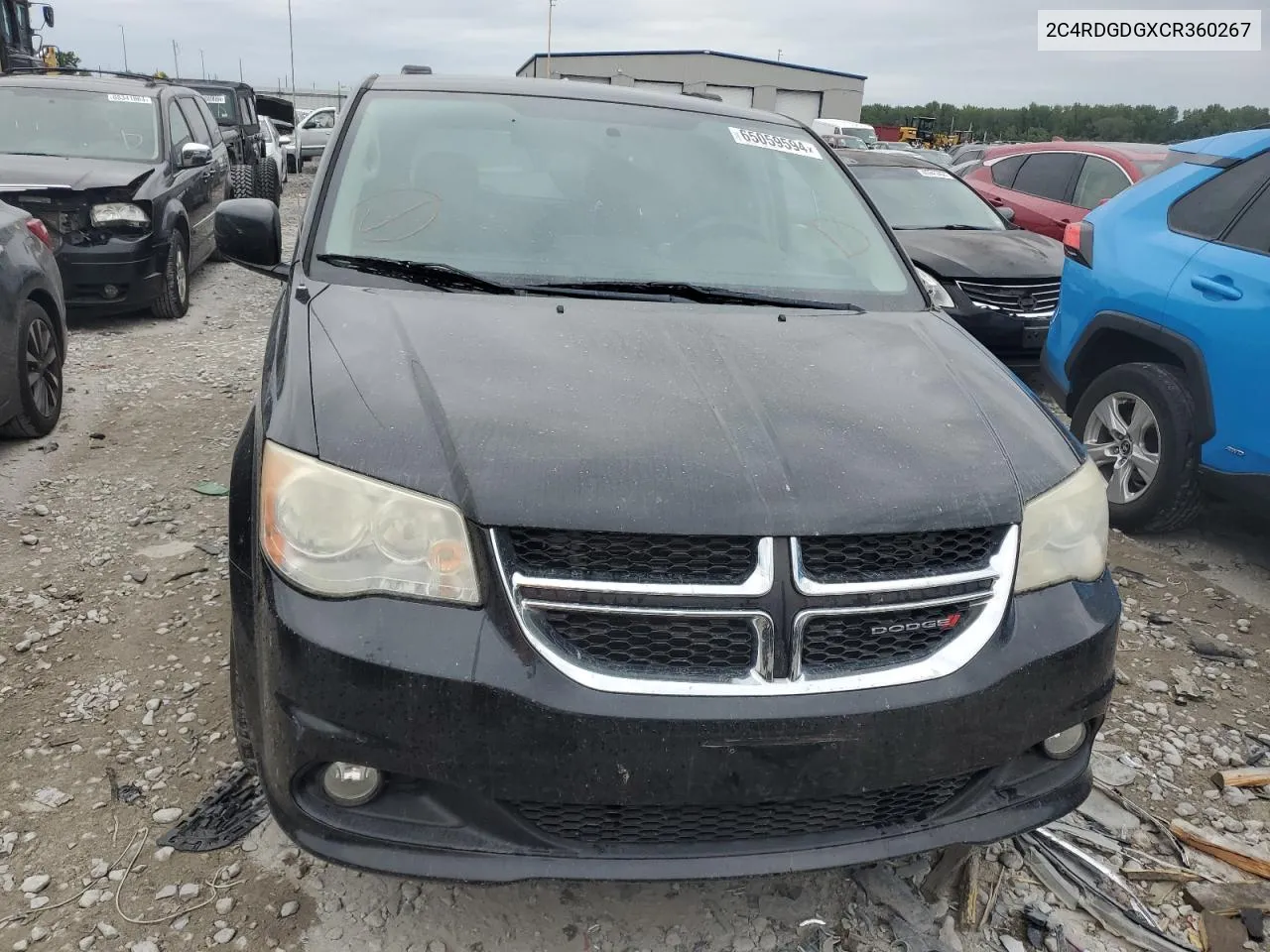 2012 Dodge Grand Caravan Crew VIN: 2C4RDGDGXCR360267 Lot: 65059594