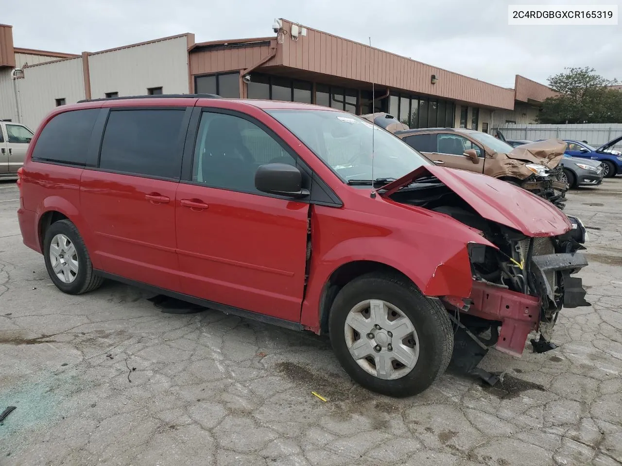 2012 Dodge Grand Caravan Se VIN: 2C4RDGBGXCR165319 Lot: 65341394