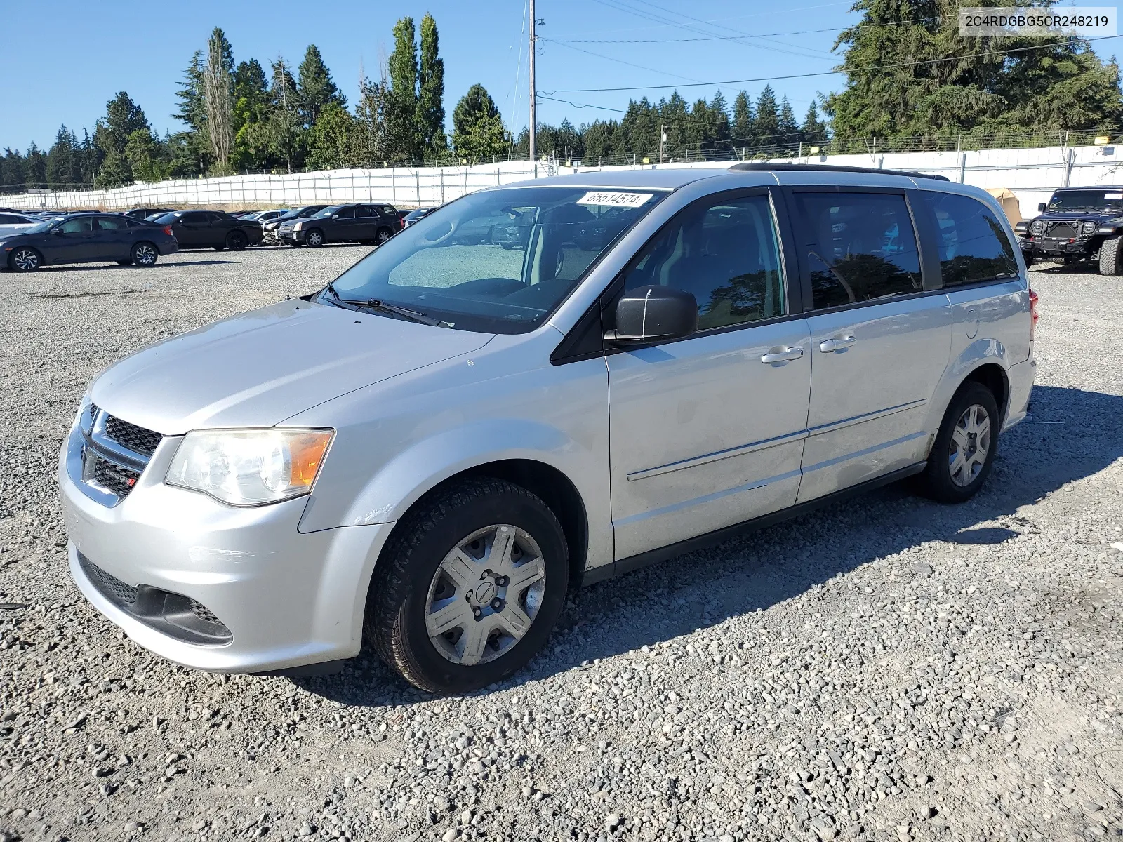 2C4RDGBG5CR248219 2012 Dodge Grand Caravan Se