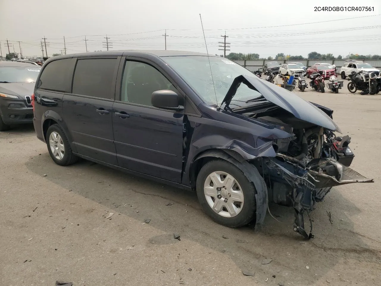 2012 Dodge Grand Caravan Se VIN: 2C4RDGBG1CR407561 Lot: 66199484