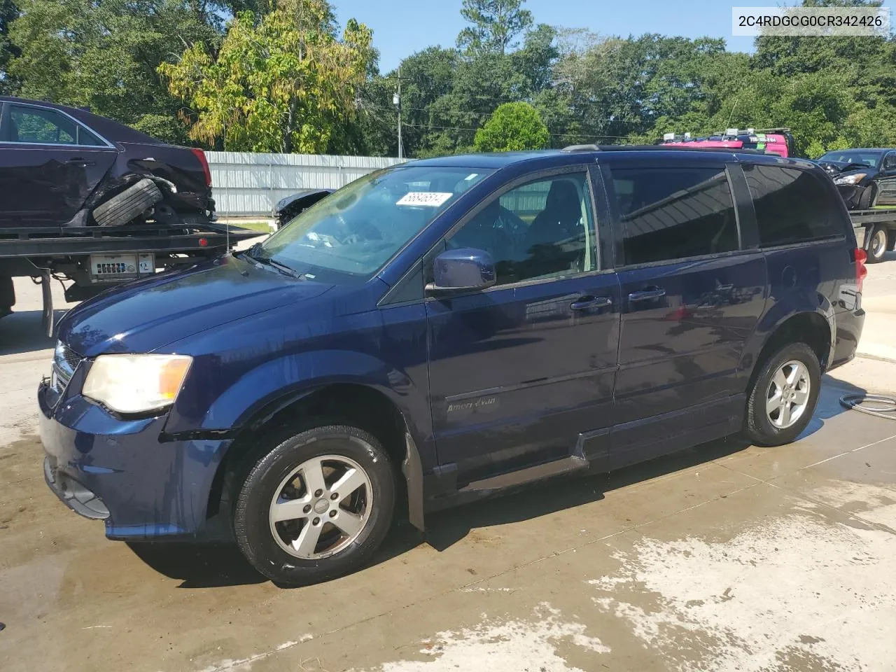 2012 Dodge Grand Caravan Sxt VIN: 2C4RDGCG0CR342426 Lot: 66846514