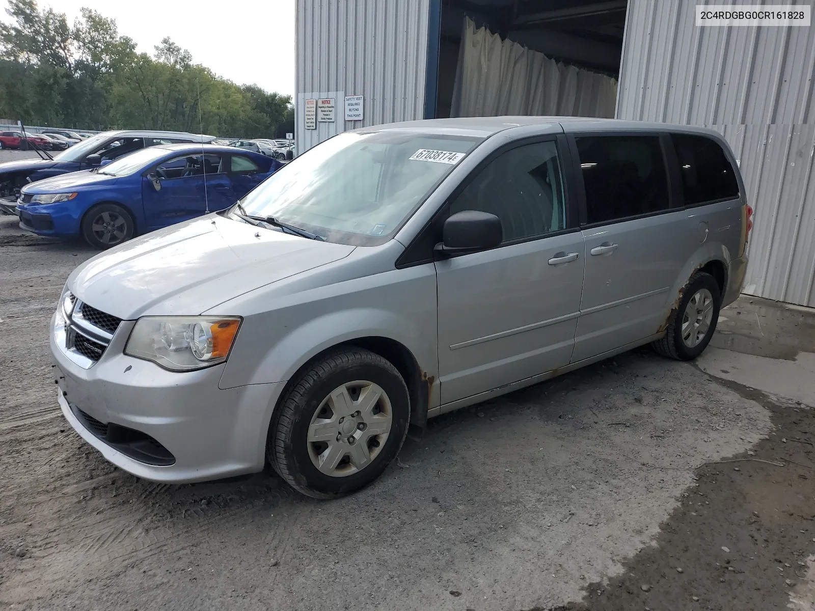 2012 Dodge Grand Caravan Se VIN: 2C4RDGBG0CR161828 Lot: 67038174