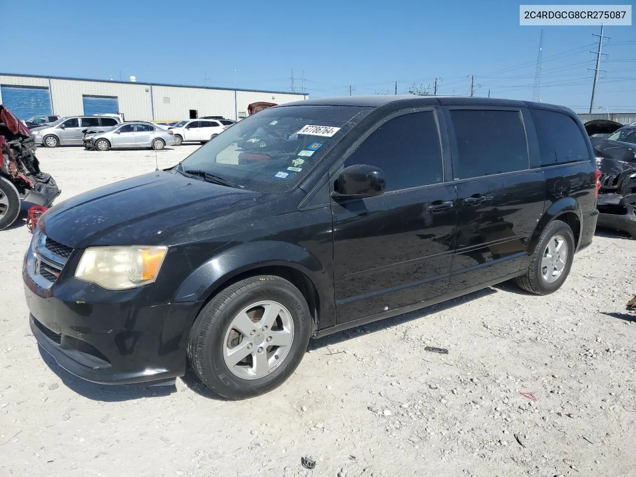 2012 Dodge Grand Caravan Sxt VIN: 2C4RDGCG8CR275087 Lot: 67786764