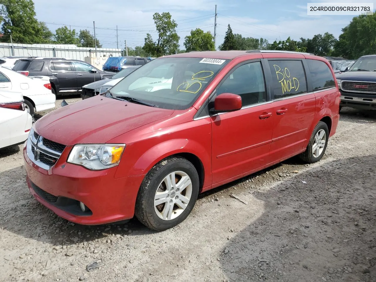 2012 Dodge Grand Caravan Crew VIN: 2C4RDGDG9CR321783 Lot: 68333044