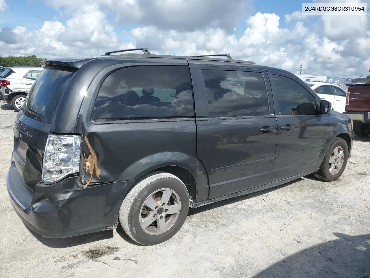 2012 Dodge Grand Caravan Sxt VIN: 2C4RDGCG8CR310954 Lot: 68850384