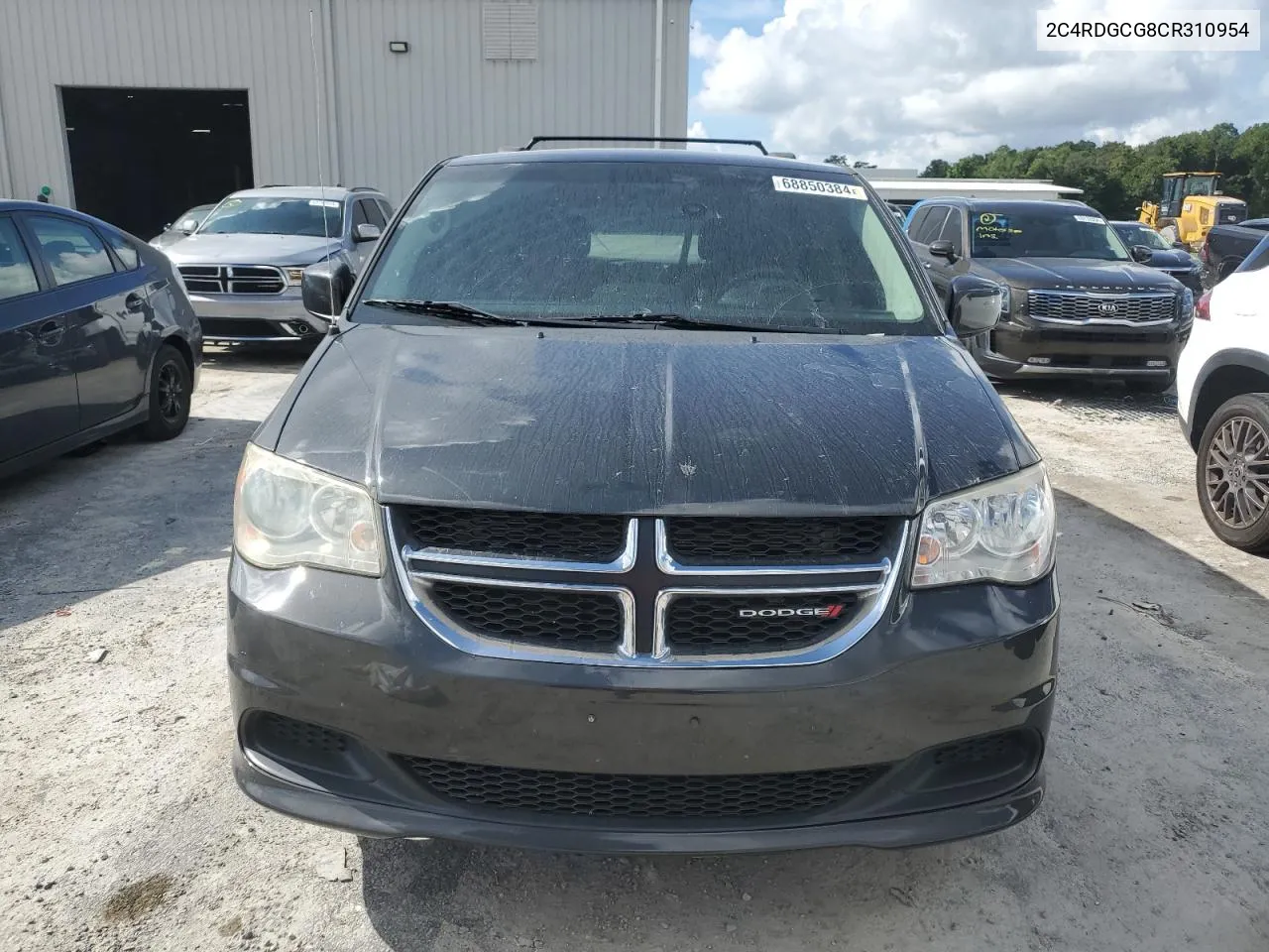 2012 Dodge Grand Caravan Sxt VIN: 2C4RDGCG8CR310954 Lot: 68850384