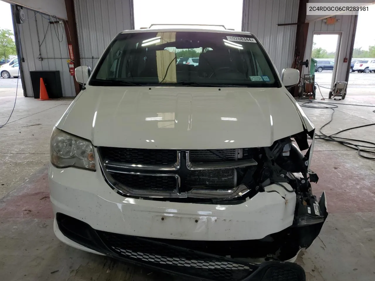 2012 Dodge Grand Caravan Sxt VIN: 2C4RDGCG6CR283981 Lot: 69268344