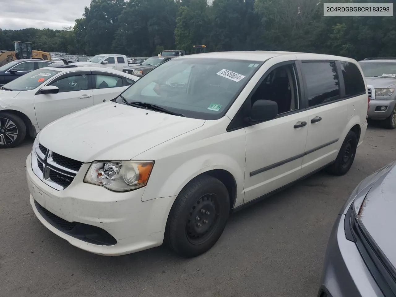 2012 Dodge Grand Caravan Se VIN: 2C4RDGBG8CR183298 Lot: 69389654