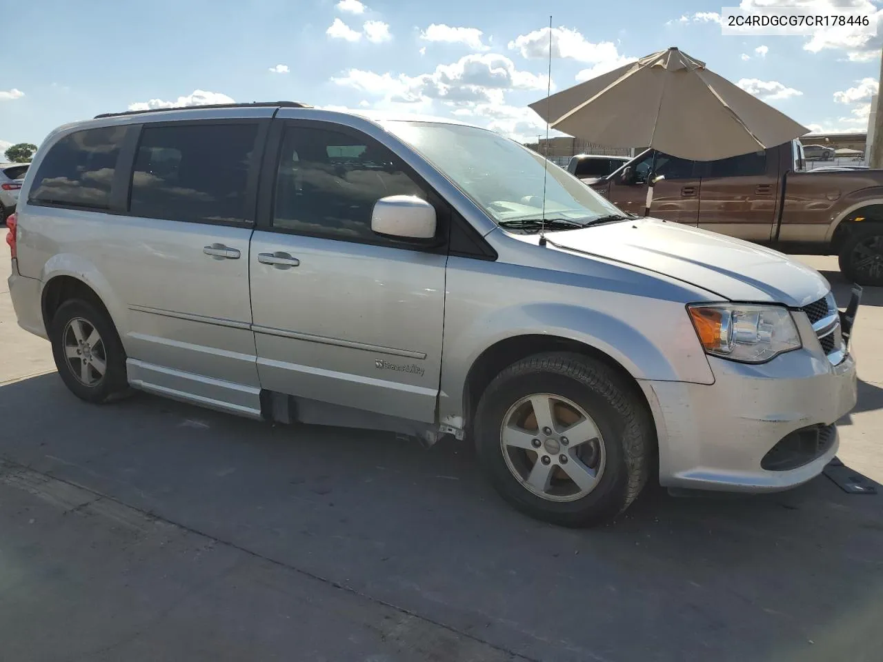 2012 Dodge Grand Caravan Sxt VIN: 2C4RDGCG7CR178446 Lot: 71018084