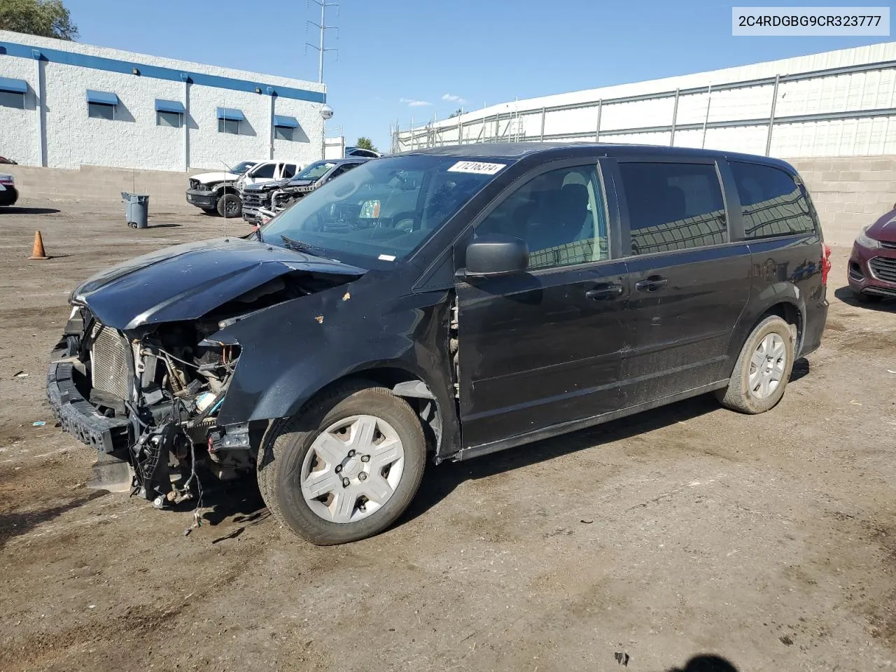 2012 Dodge Grand Caravan Se VIN: 2C4RDGBG9CR323777 Lot: 71216314