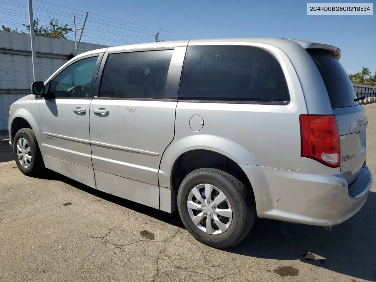 2012 Dodge Grand Caravan Se VIN: 2C4RDGBG6CR218534 Lot: 71290304