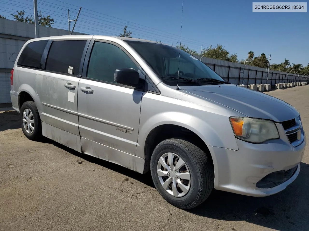 2C4RDGBG6CR218534 2012 Dodge Grand Caravan Se