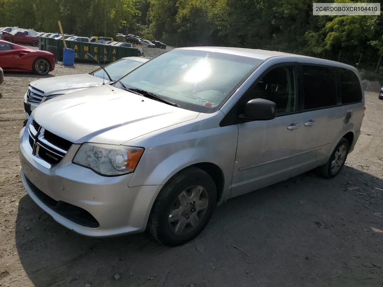 2C4RDGBGXCR104410 2012 Dodge Grand Caravan Se