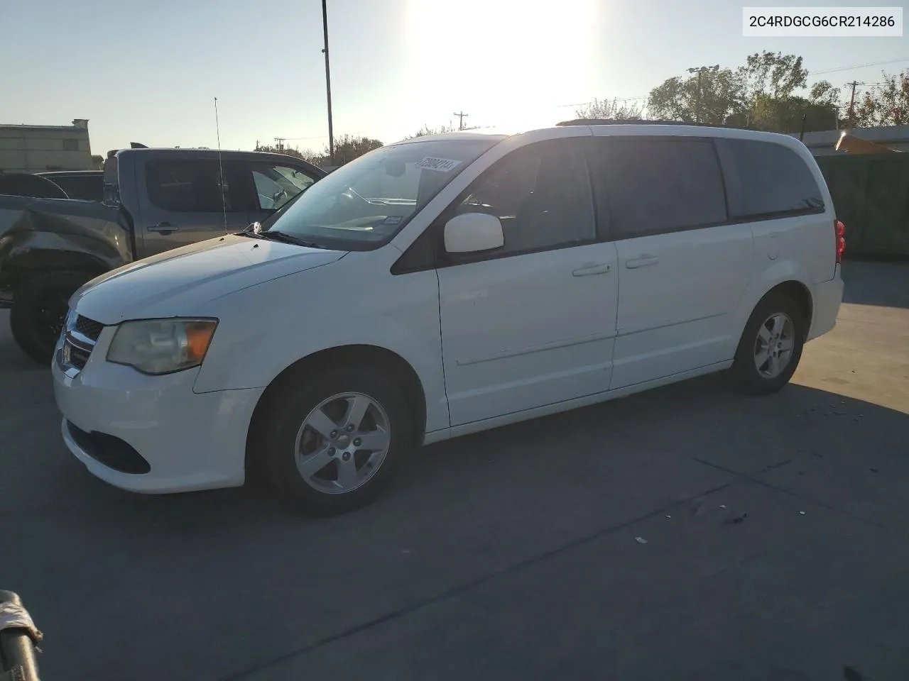 2012 Dodge Grand Caravan Sxt VIN: 2C4RDGCG6CR214286 Lot: 72004214