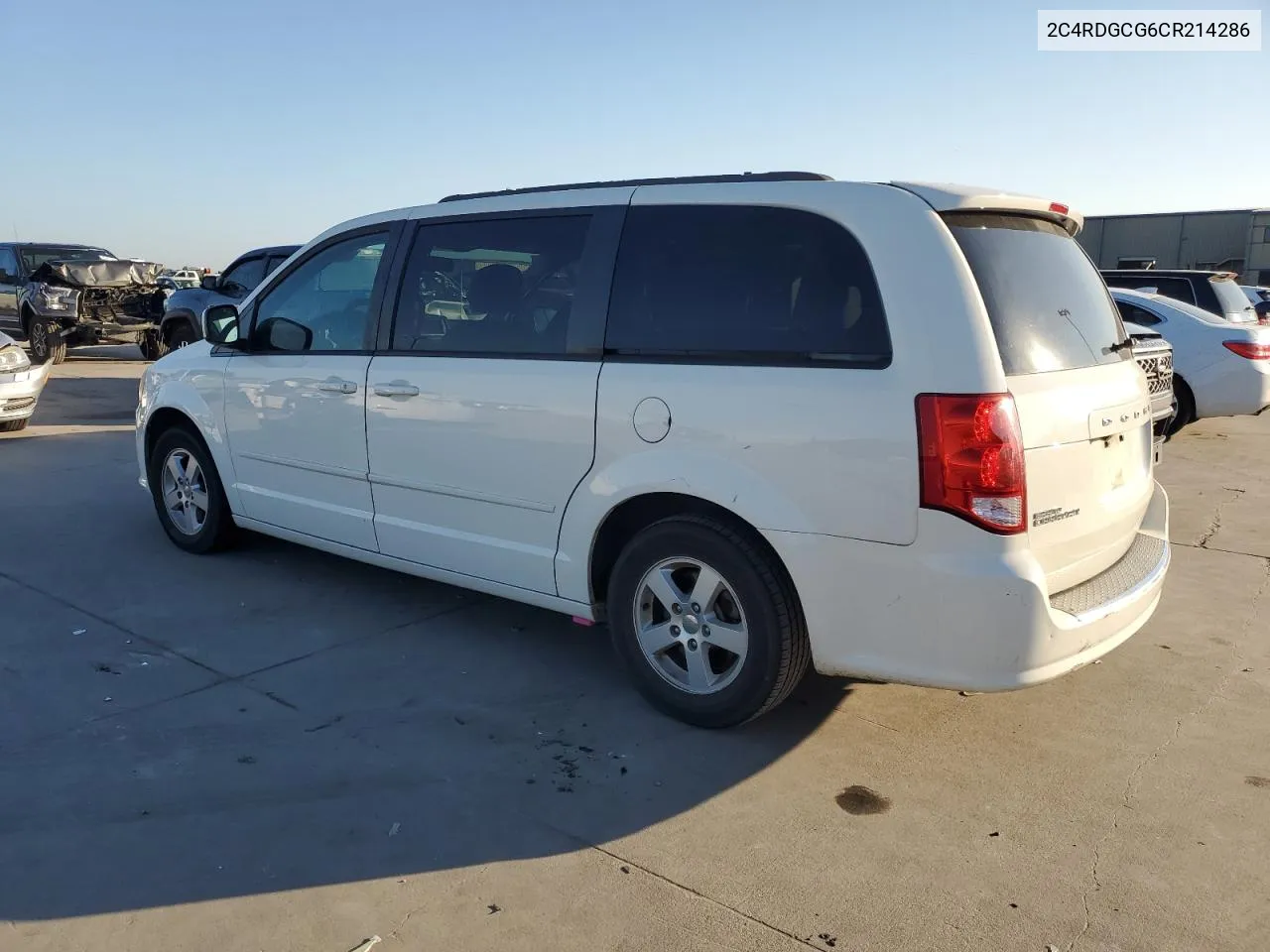 2012 Dodge Grand Caravan Sxt VIN: 2C4RDGCG6CR214286 Lot: 72004214