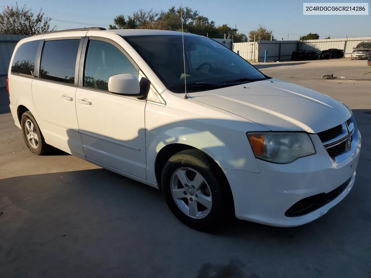 2012 Dodge Grand Caravan Sxt VIN: 2C4RDGCG6CR214286 Lot: 72004214