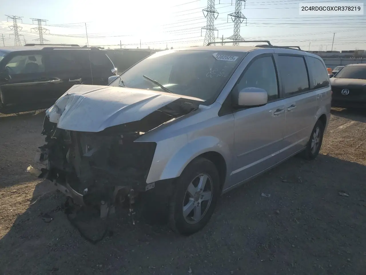 2C4RDGCGXCR378219 2012 Dodge Grand Caravan Sxt