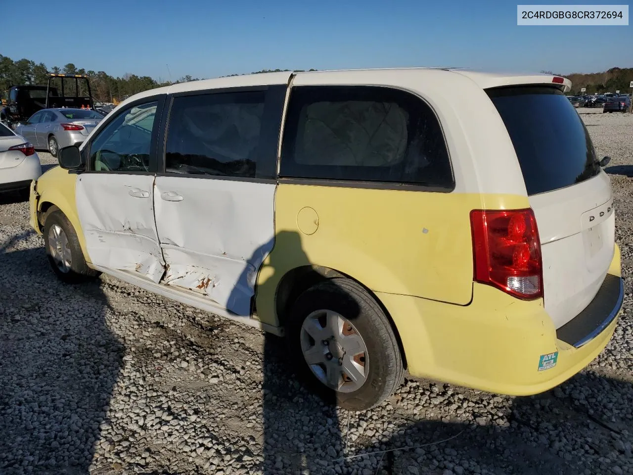 2C4RDGBG8CR372694 2012 Dodge Grand Caravan Se