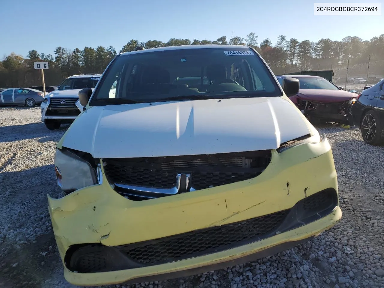 2C4RDGBG8CR372694 2012 Dodge Grand Caravan Se