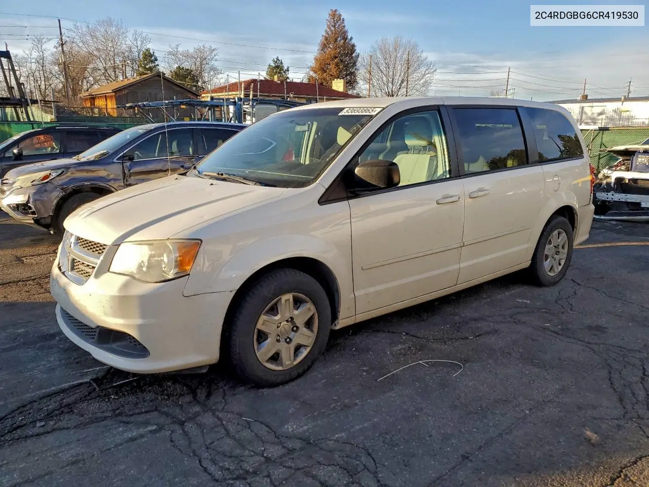 2C4RDGBG6CR419530 2012 Dodge Grand Caravan Se