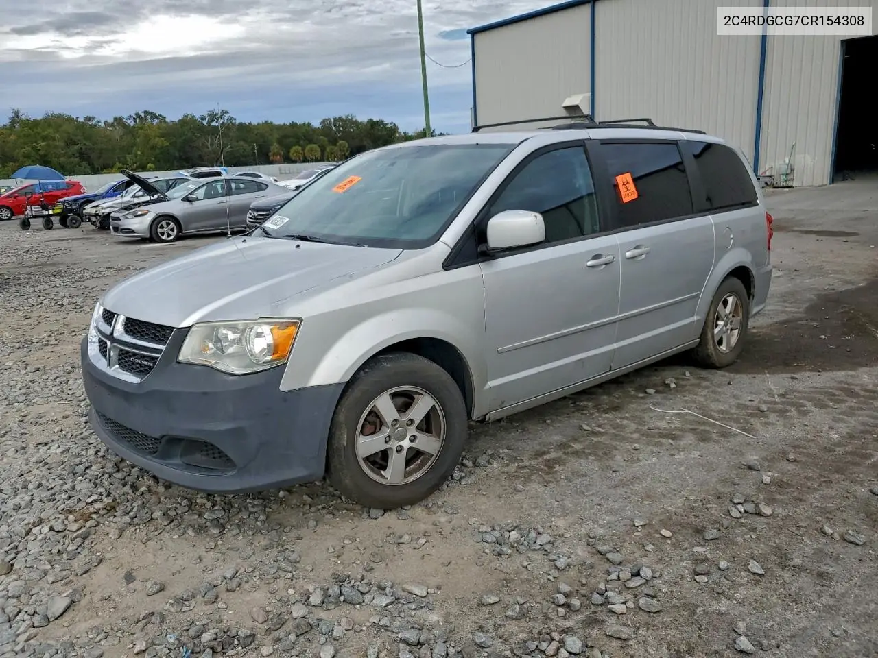 2C4RDGCG7CR154308 2012 Dodge Grand Caravan Sxt
