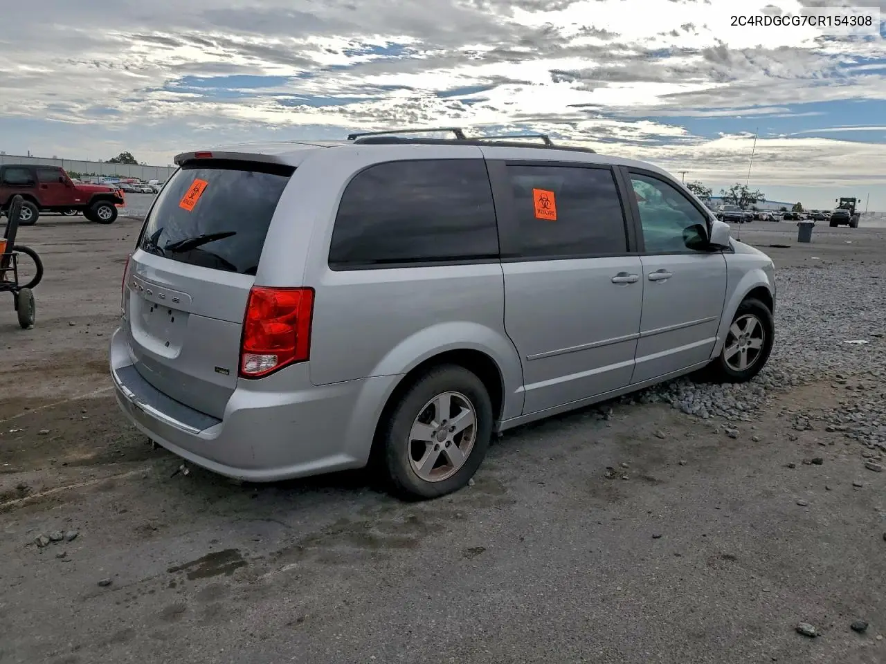 2C4RDGCG7CR154308 2012 Dodge Grand Caravan Sxt