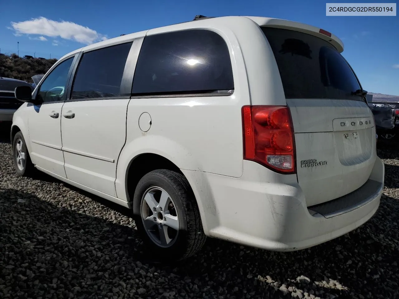 2013 Dodge Grand Caravan Sxt VIN: 2C4RDGCG2DR550194 Lot: 46319864