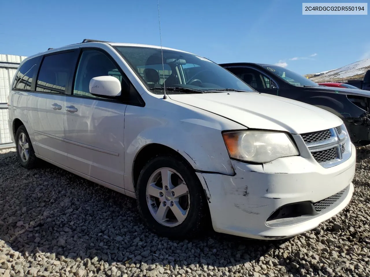 2013 Dodge Grand Caravan Sxt VIN: 2C4RDGCG2DR550194 Lot: 46319864