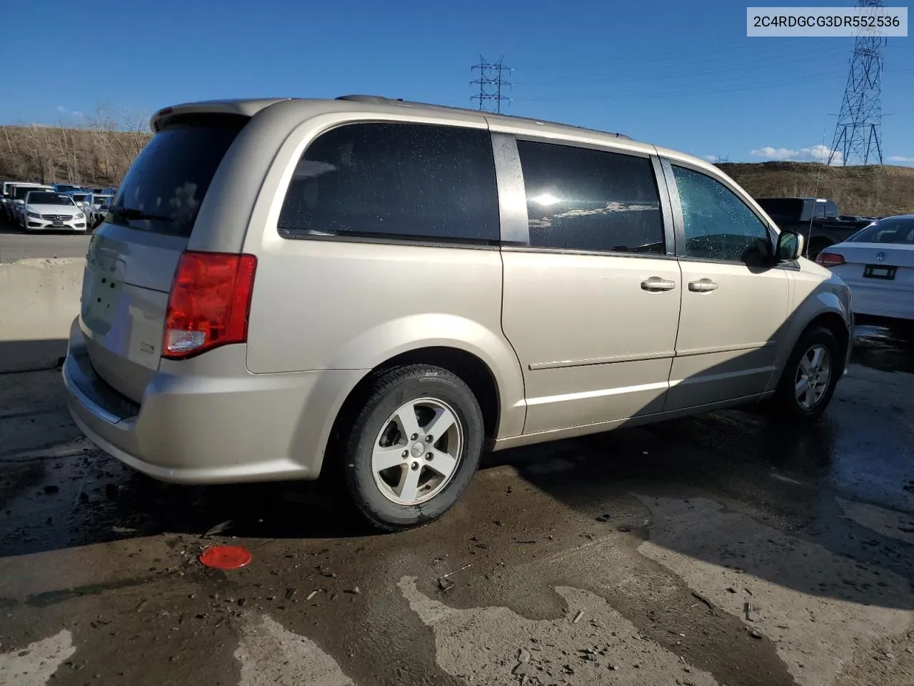 2C4RDGCG3DR552536 2013 Dodge Grand Caravan Sxt