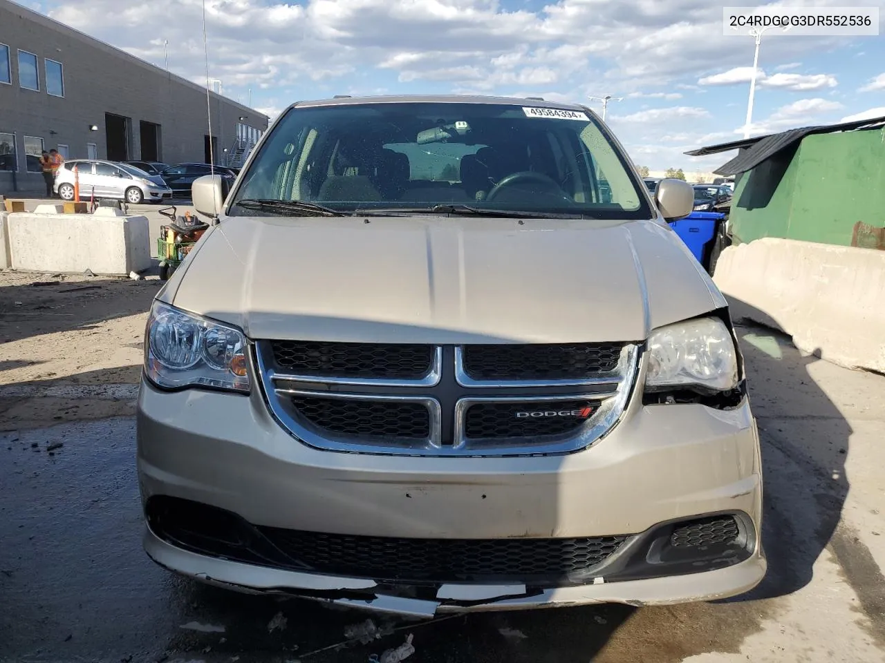 2013 Dodge Grand Caravan Sxt VIN: 2C4RDGCG3DR552536 Lot: 49584394