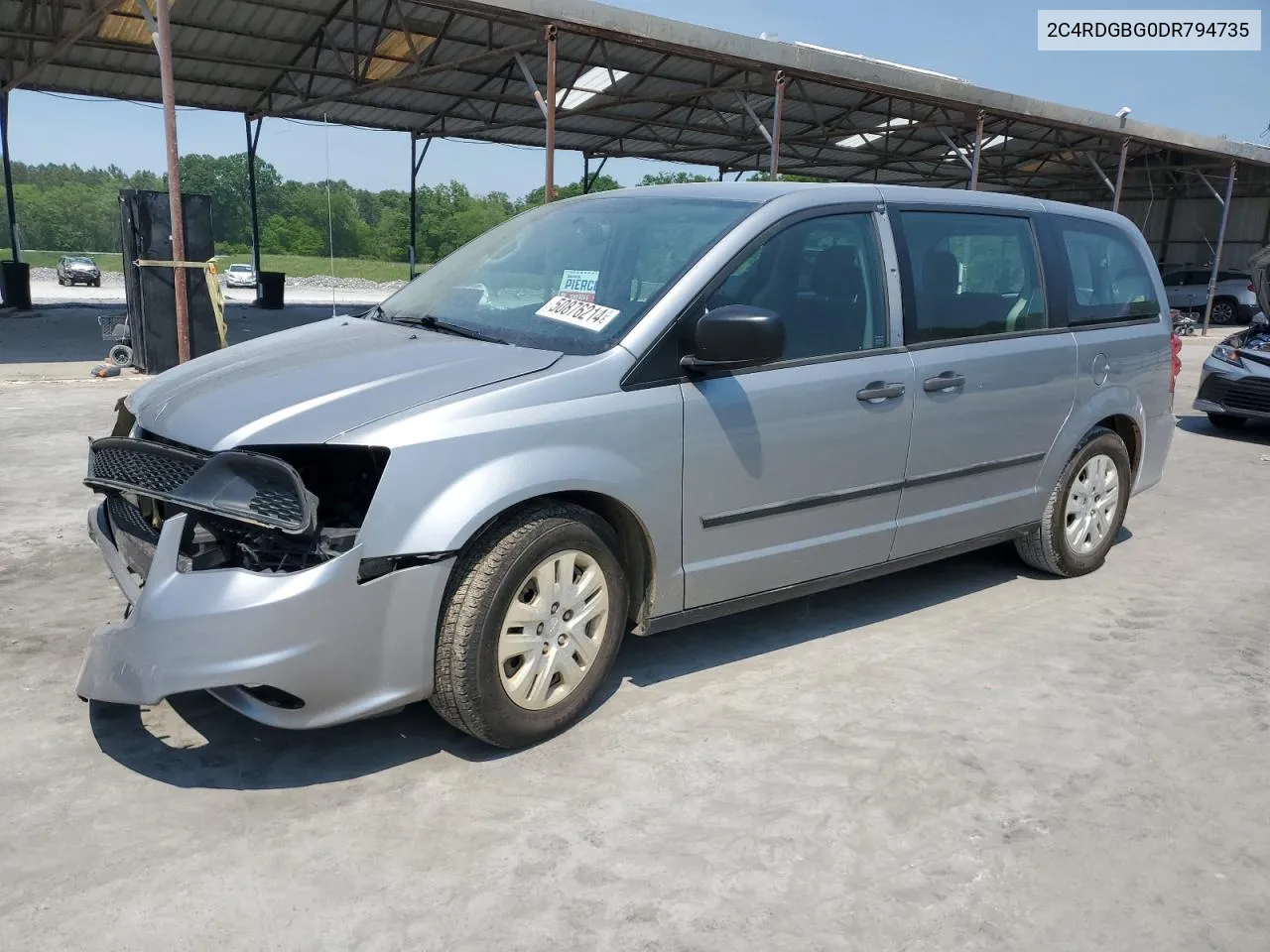 2013 Dodge Grand Caravan Se VIN: 2C4RDGBG0DR794735 Lot: 50876214