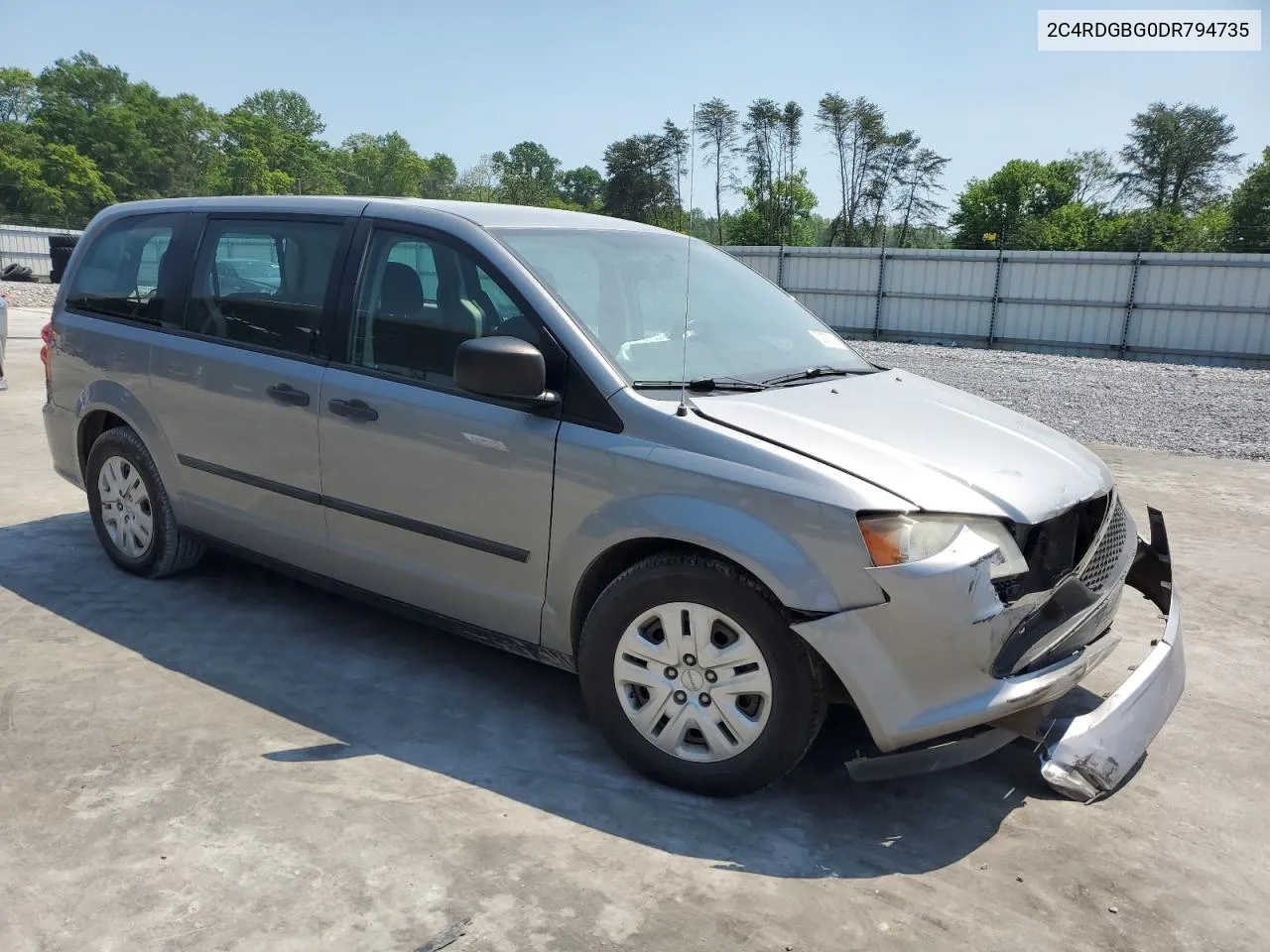 2013 Dodge Grand Caravan Se VIN: 2C4RDGBG0DR794735 Lot: 50876214