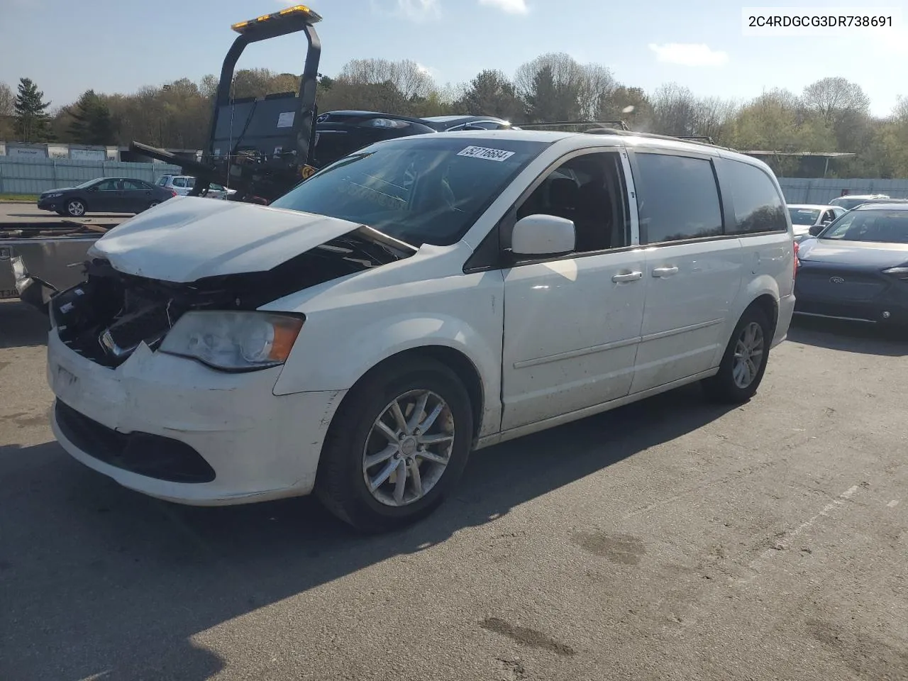 2C4RDGCG3DR738691 2013 Dodge Grand Caravan Sxt