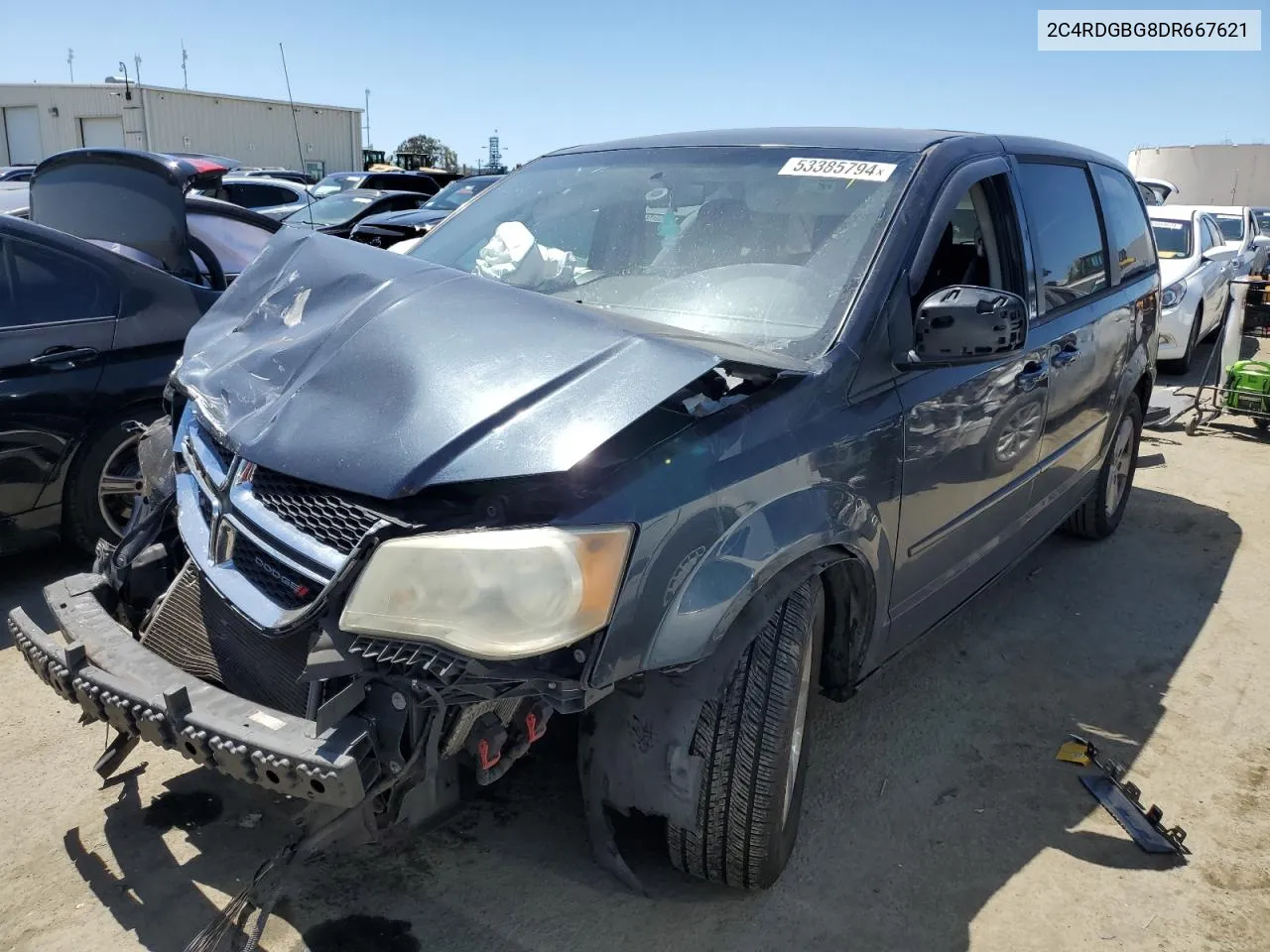 2C4RDGBG8DR667621 2013 Dodge Grand Caravan Se