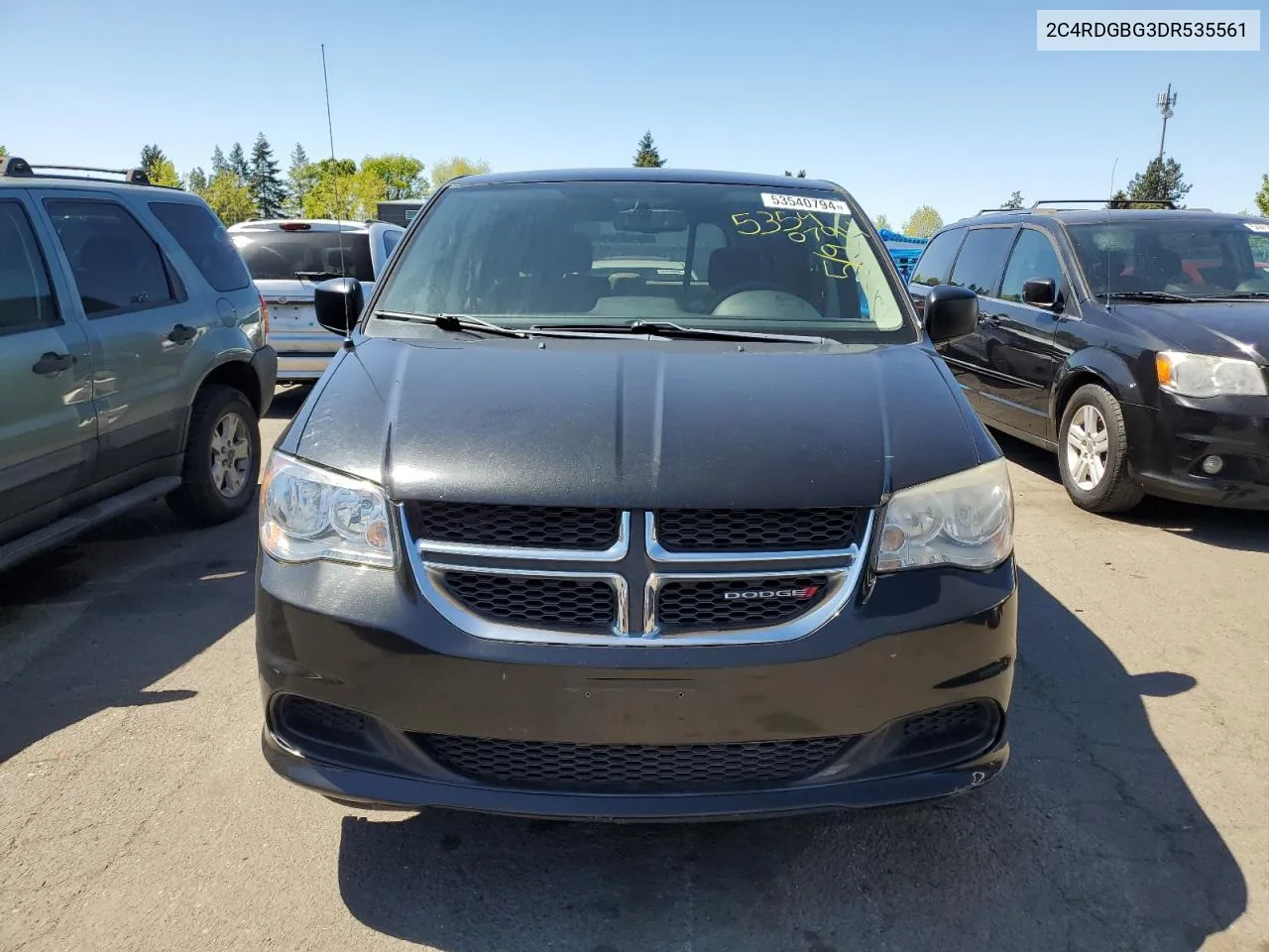 2013 Dodge Grand Caravan Se VIN: 2C4RDGBG3DR535561 Lot: 53540794