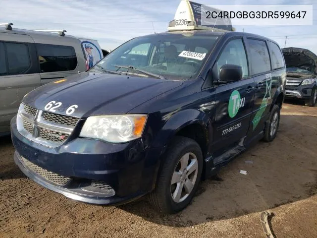 2013 Dodge Grand Caravan Se VIN: 2C4RDGBG3DR599647 Lot: 53741144