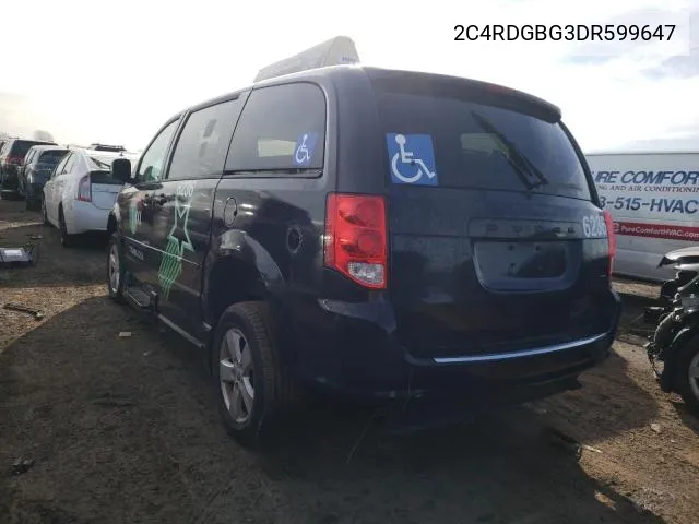 2C4RDGBG3DR599647 2013 Dodge Grand Caravan Se