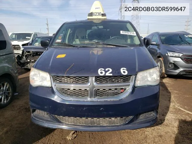 2C4RDGBG3DR599647 2013 Dodge Grand Caravan Se