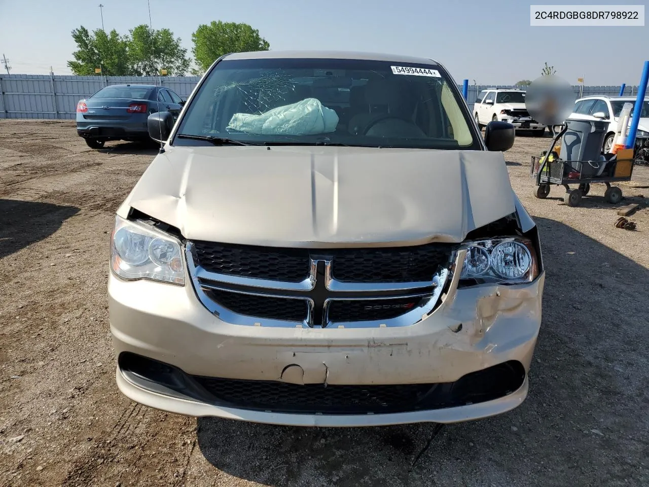 2013 Dodge Grand Caravan Se VIN: 2C4RDGBG8DR798922 Lot: 54994444