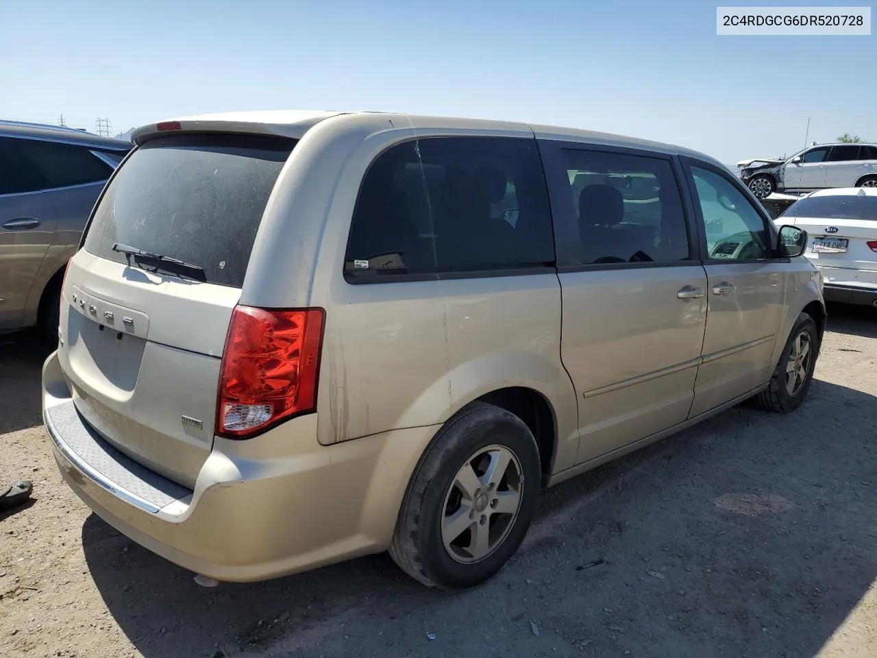 2013 Dodge Grand Caravan Sxt VIN: 2C4RDGCG6DR520728 Lot: 55905114