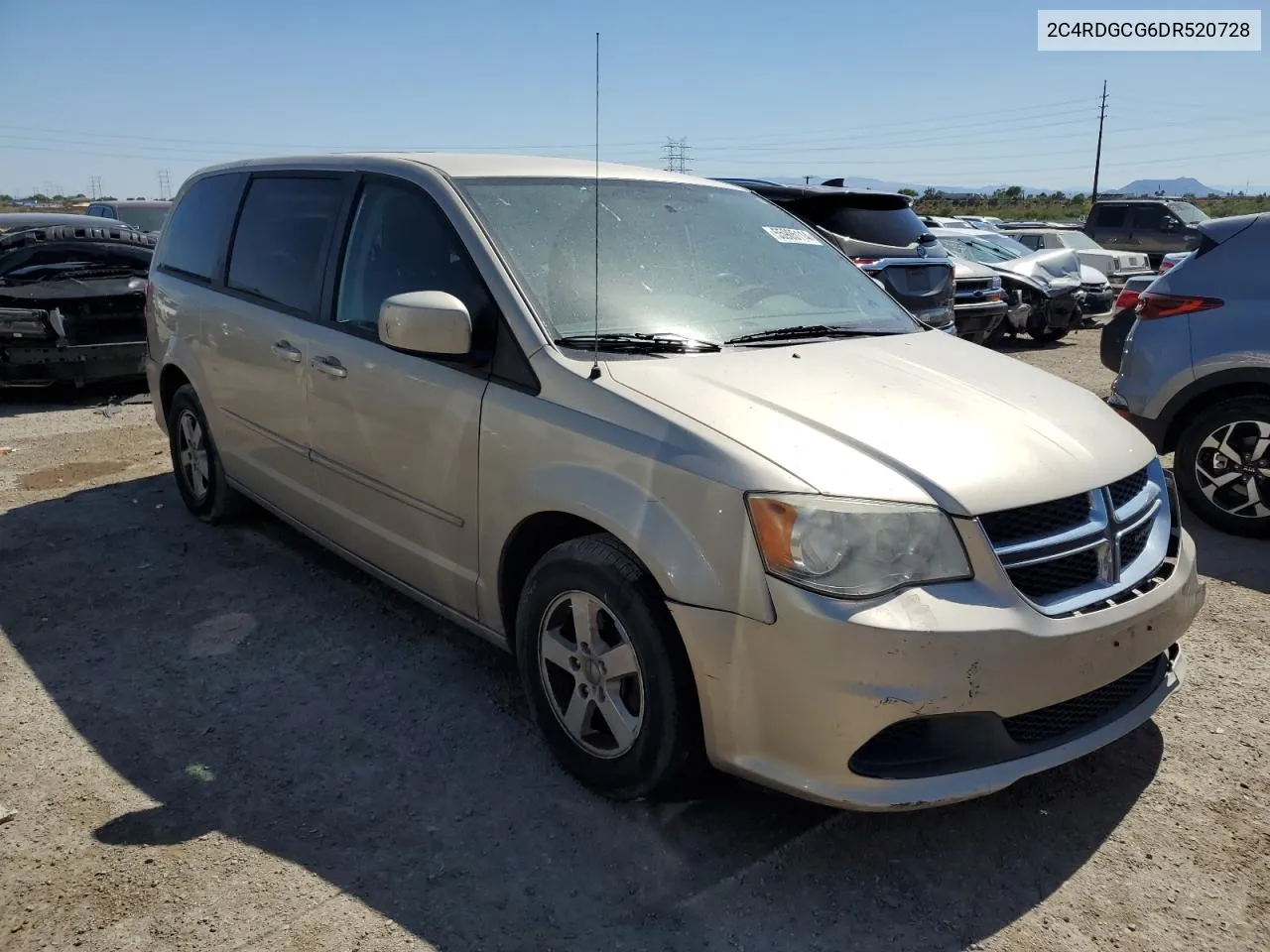 2013 Dodge Grand Caravan Sxt VIN: 2C4RDGCG6DR520728 Lot: 55905114