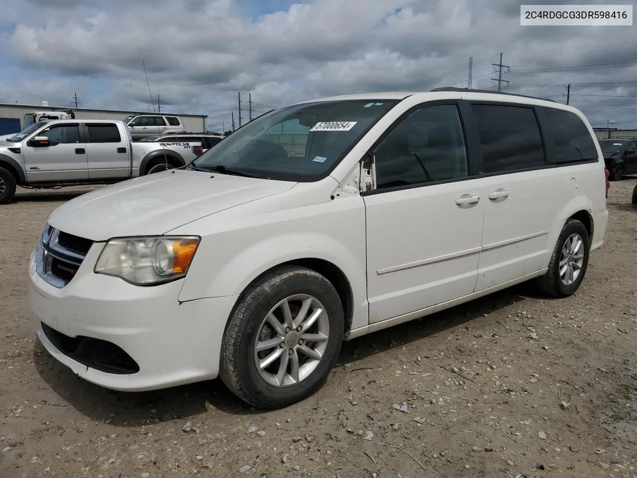 2C4RDGCG3DR598416 2013 Dodge Grand Caravan Sxt