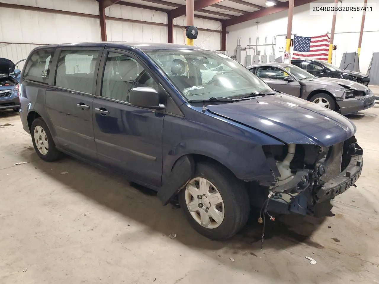 2013 Dodge Grand Caravan Se VIN: 2C4RDGBG2DR587411 Lot: 57499794