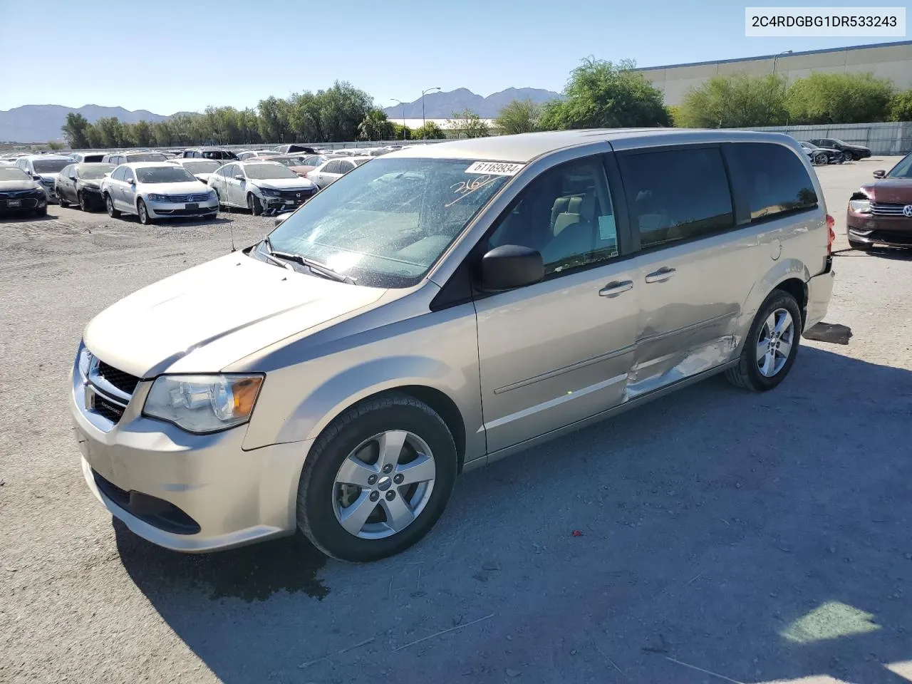 2013 Dodge Grand Caravan Se VIN: 2C4RDGBG1DR533243 Lot: 61169934