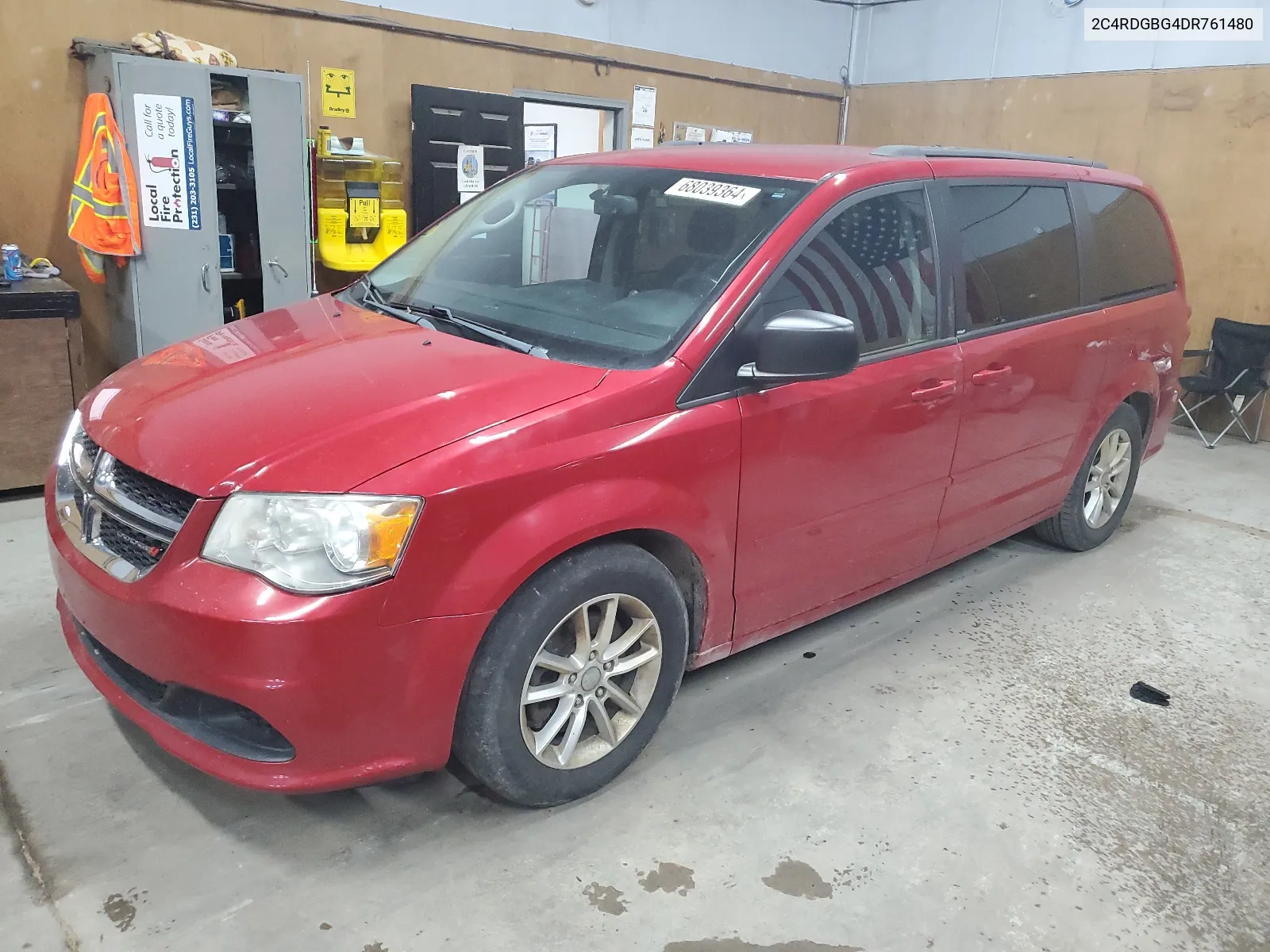 2013 Dodge Grand Caravan Se VIN: 2C4RDGBG4DR761480 Lot: 68039364