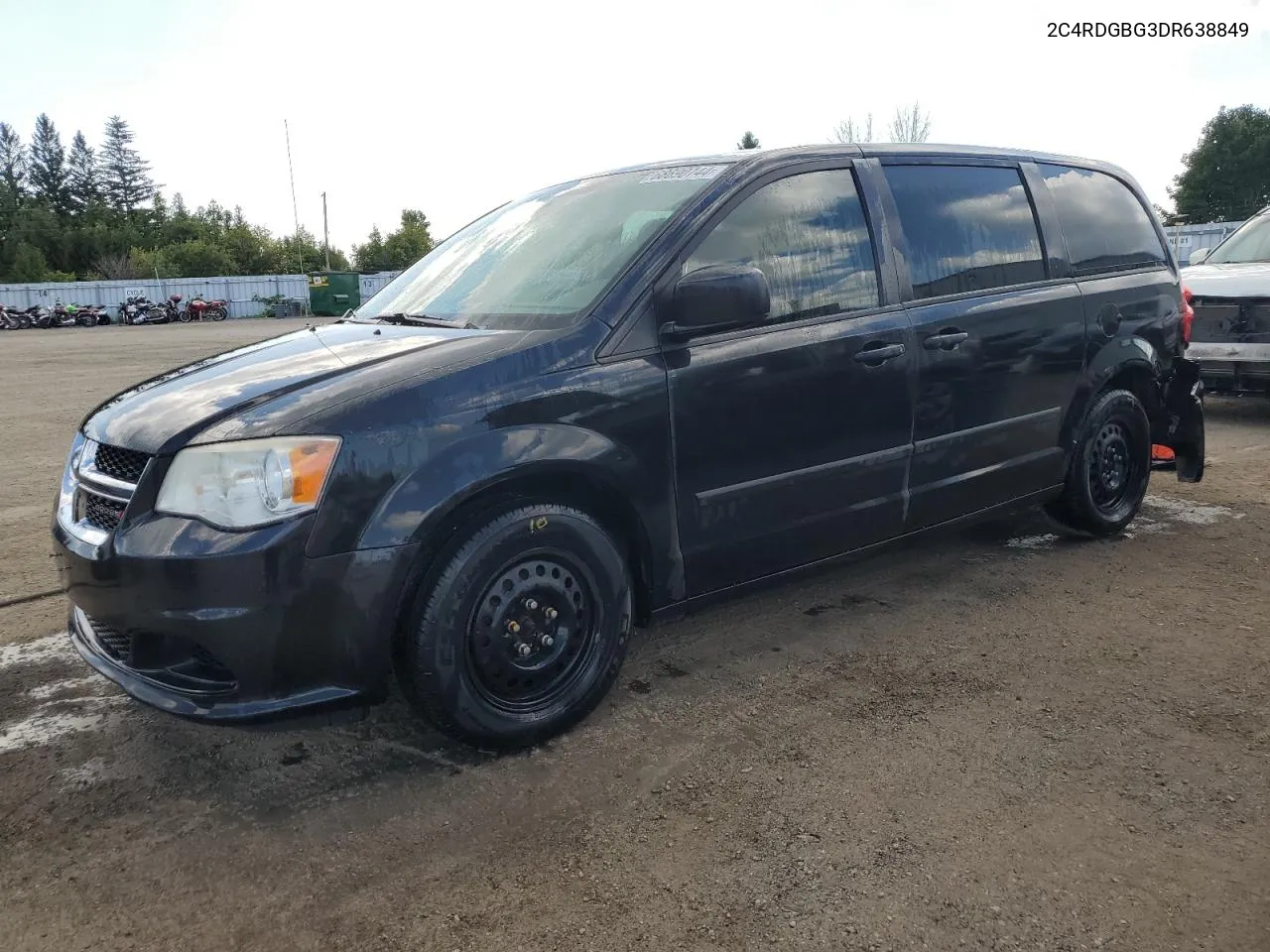 2013 Dodge Grand Caravan Se VIN: 2C4RDGBG3DR638849 Lot: 68690744