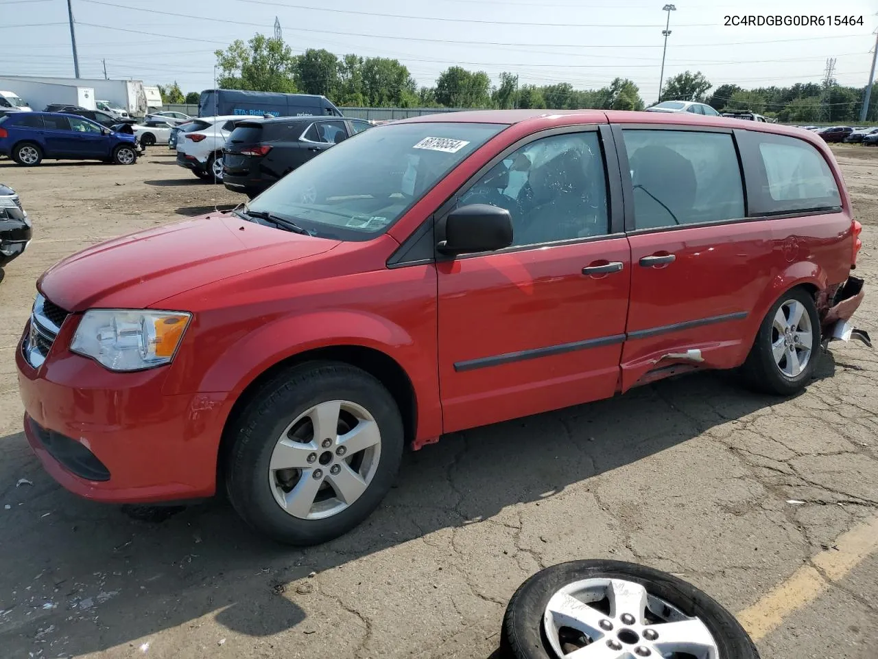 2013 Dodge Grand Caravan Se VIN: 2C4RDGBG0DR615464 Lot: 68798554